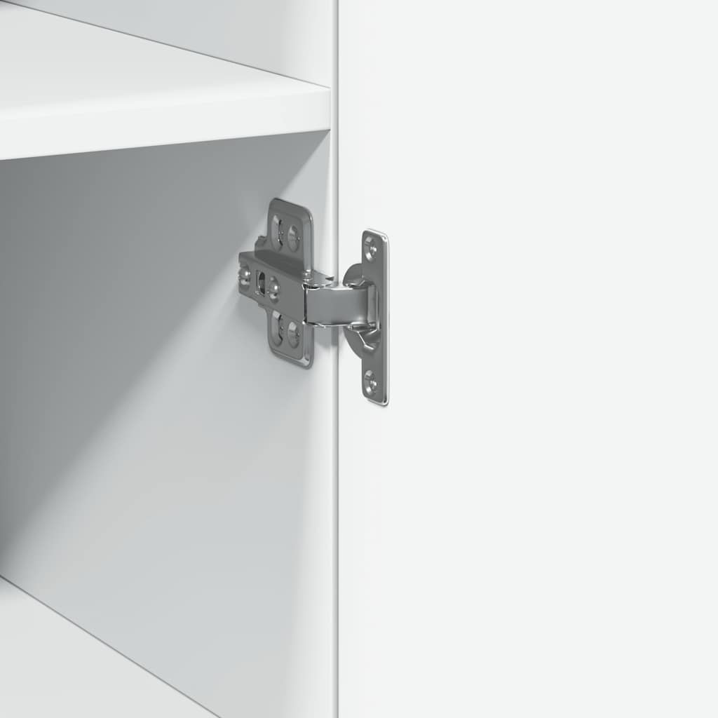 Mobile Sottile Bianco 50x42,5x225 cm in Truciolato