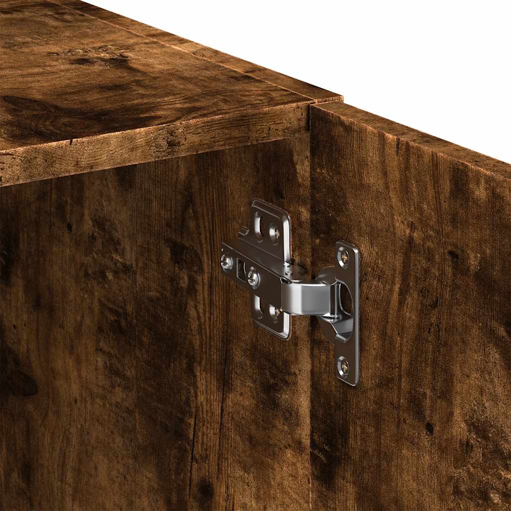 Armadietto Rovere Fumo 70x42,5x225 cm in Legno Multistrato - homemem39