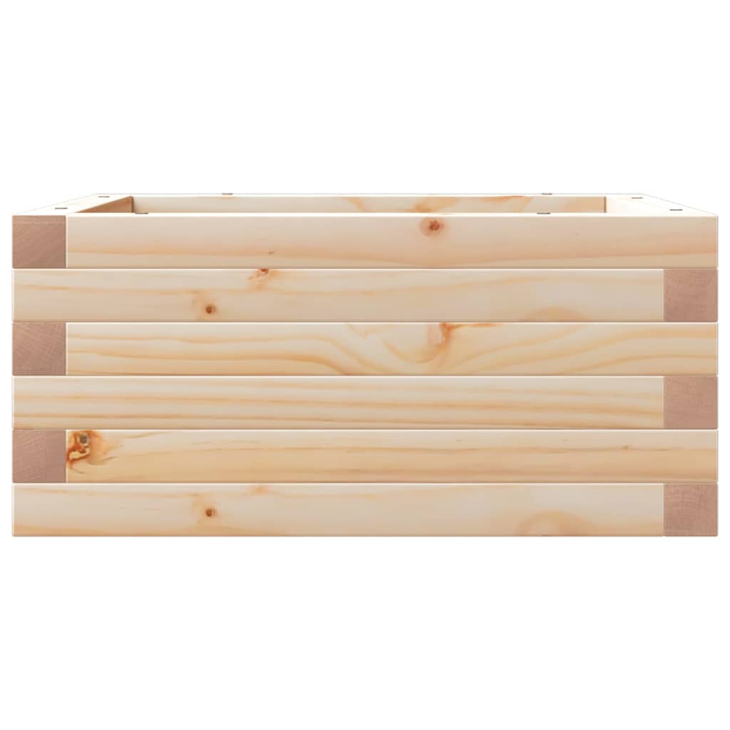 Fioriera da Giardino 50x50x23 cm in Legno Massello di Pino