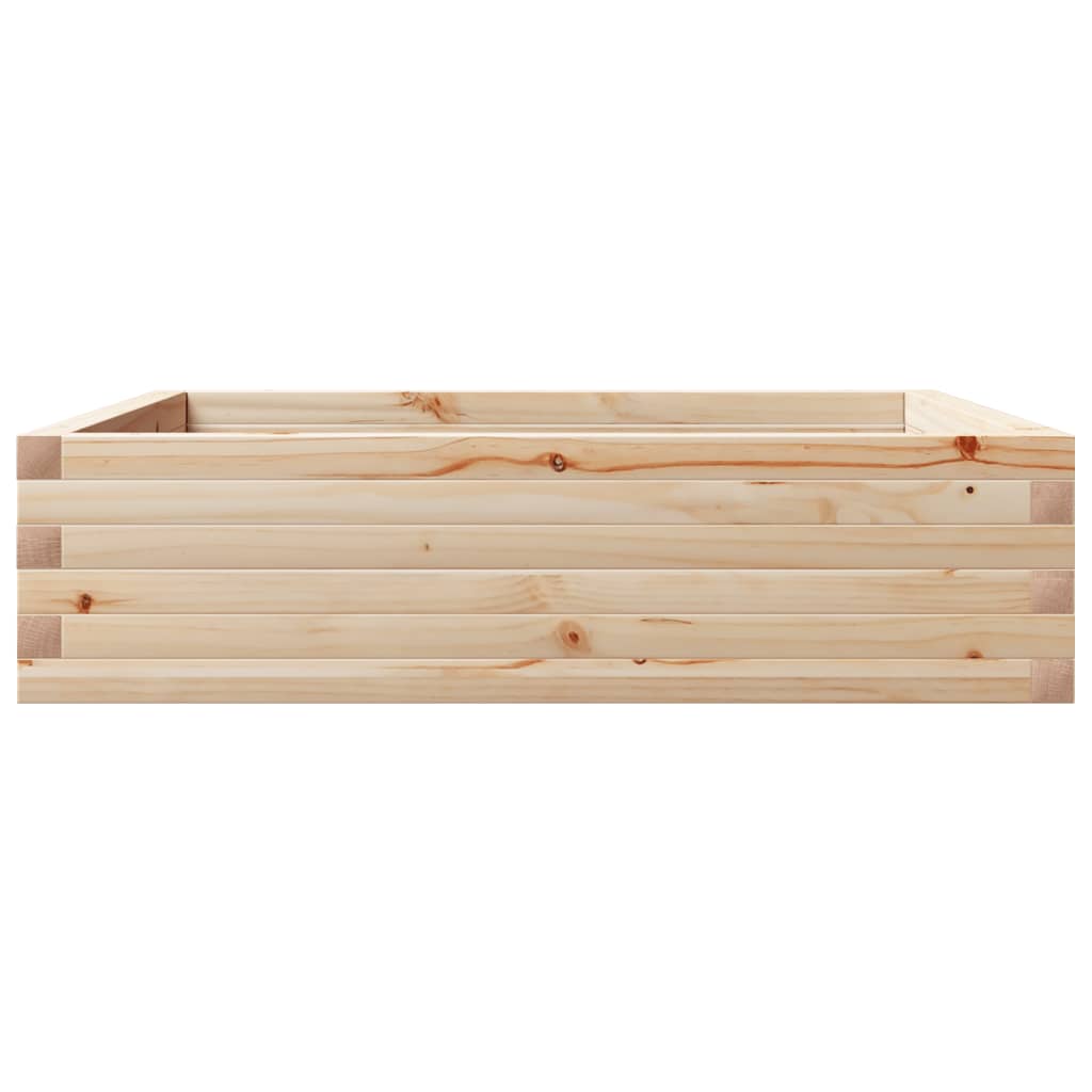 Fioriera da Giardino 90x90x23 cm in Legno Massello di Pino - homemem39