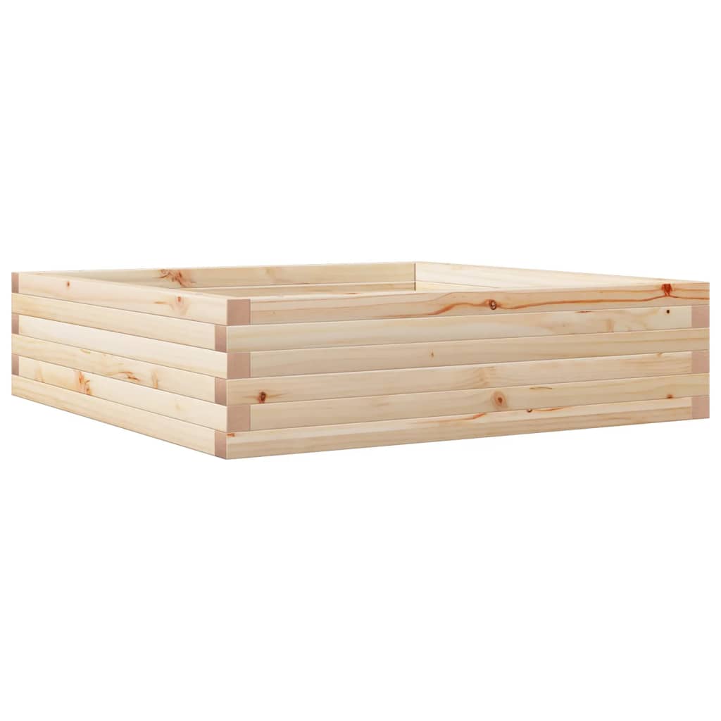 Fioriera da Giardino 90x90x23 cm in Legno Massello di Pino - homemem39