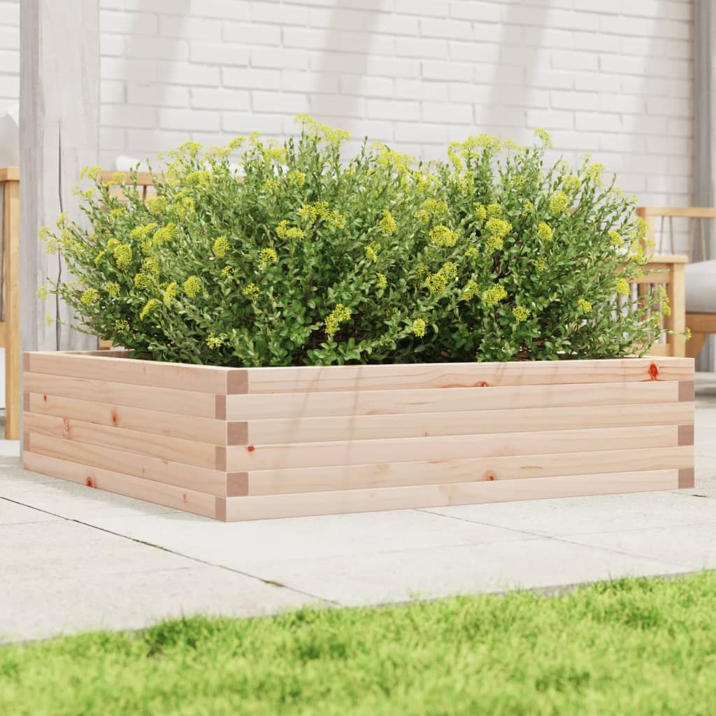 Fioriera da Giardino 90x90x23 cm in Legno Massello di Pino - homemem39