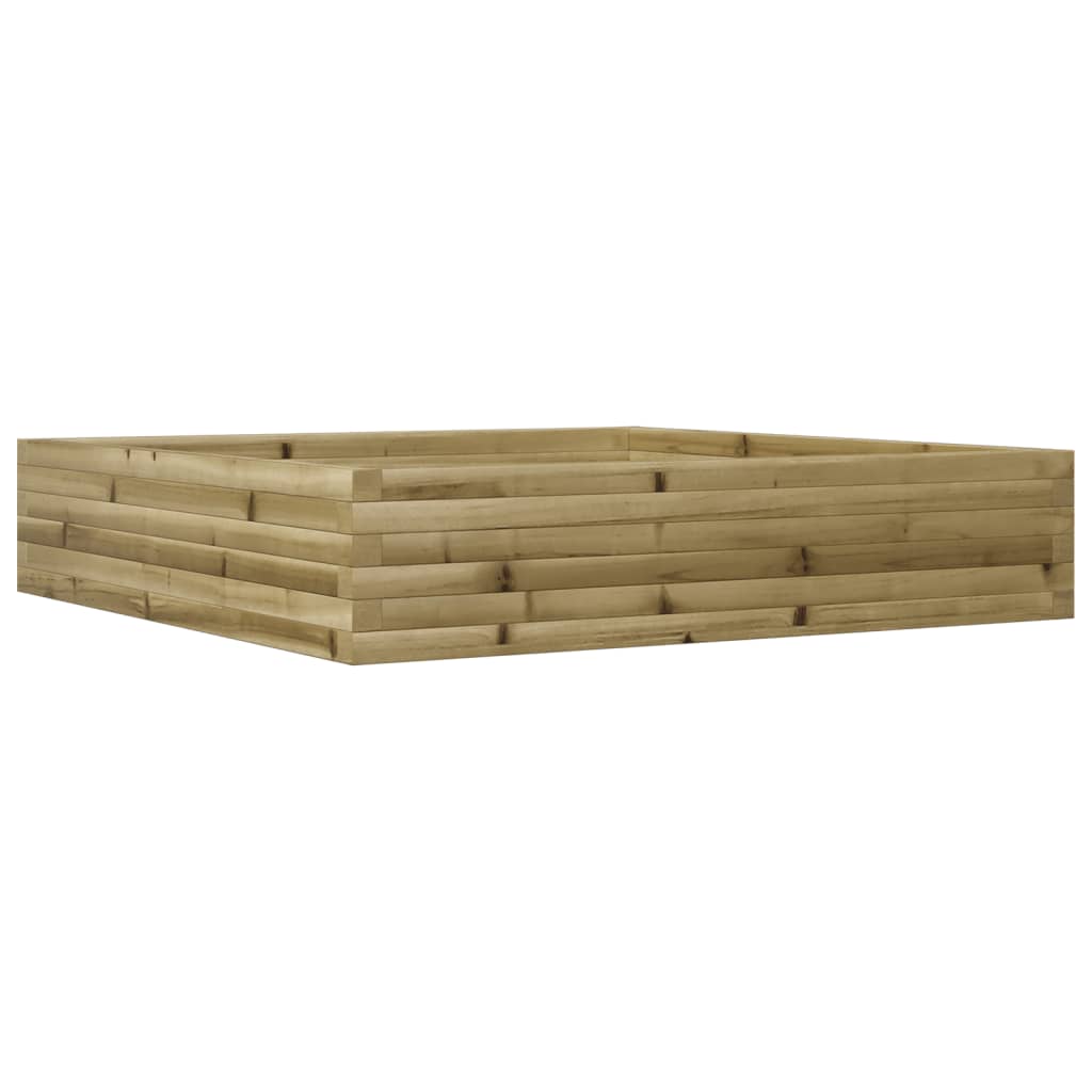 Fioriera da Giardino 110x110x23 cm in Legno di Pino Impregnato - homemem39