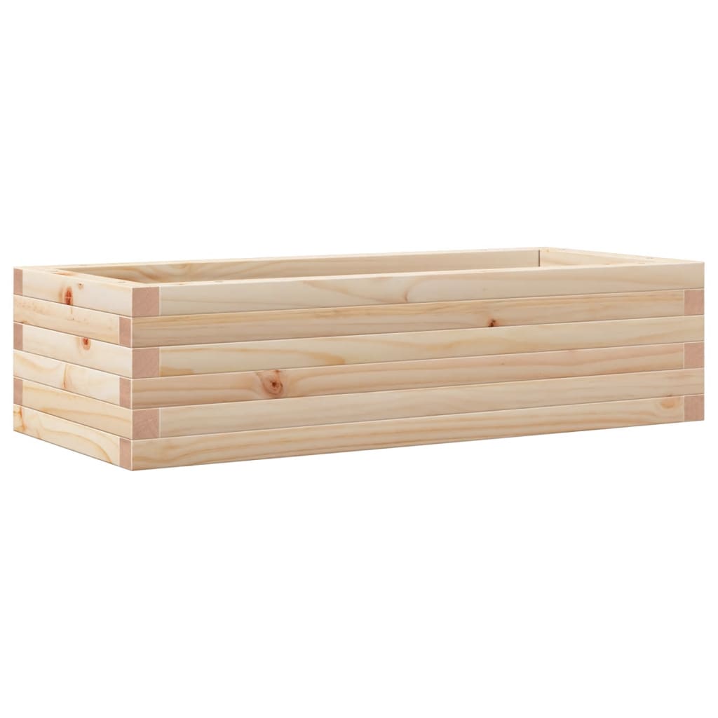 Fioriera da Giardino 90x40x23 cm in Legno Massello di Pino