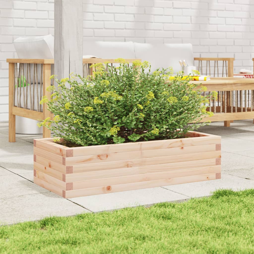 Fioriera da Giardino 90x40x23 cm in Legno Massello di Pino