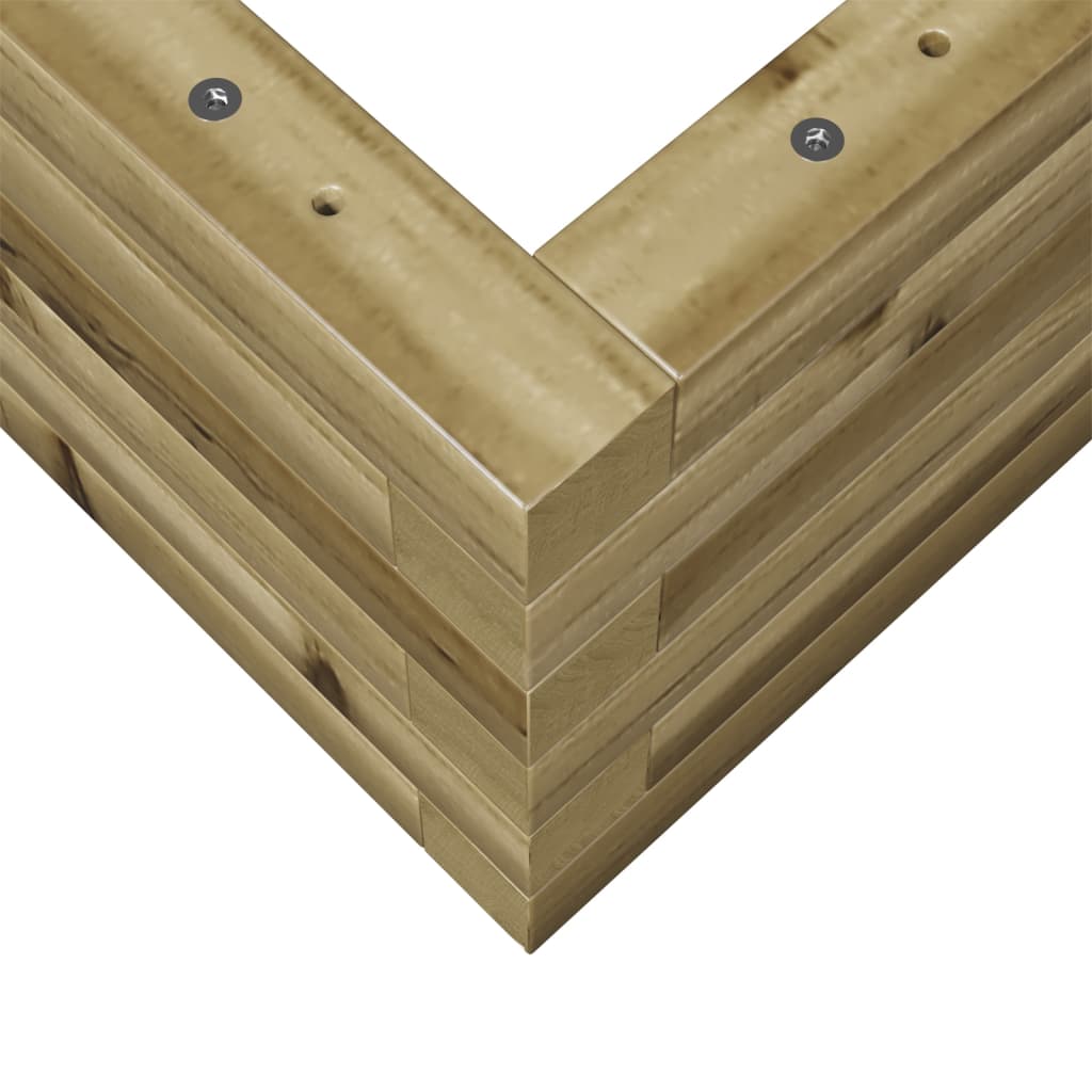 Fioriera da Giardino 90x40x23 cm in Legno di Pino Impregnato