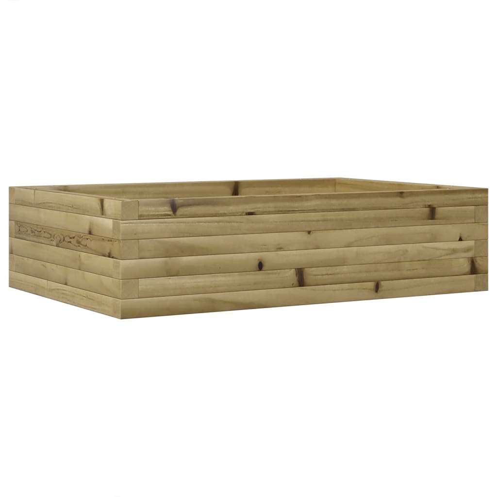 Fioriera da Giardino 90x60x23 cm in Legno di Pino Impregnato - homemem39