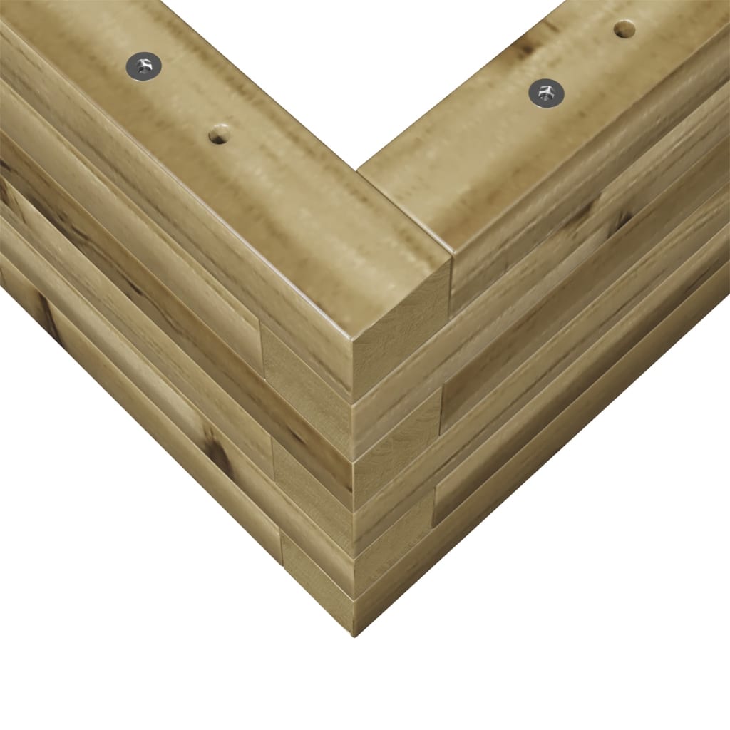 Fioriera da Giardino 90x60x23 cm in Legno di Pino Impregnato - homemem39