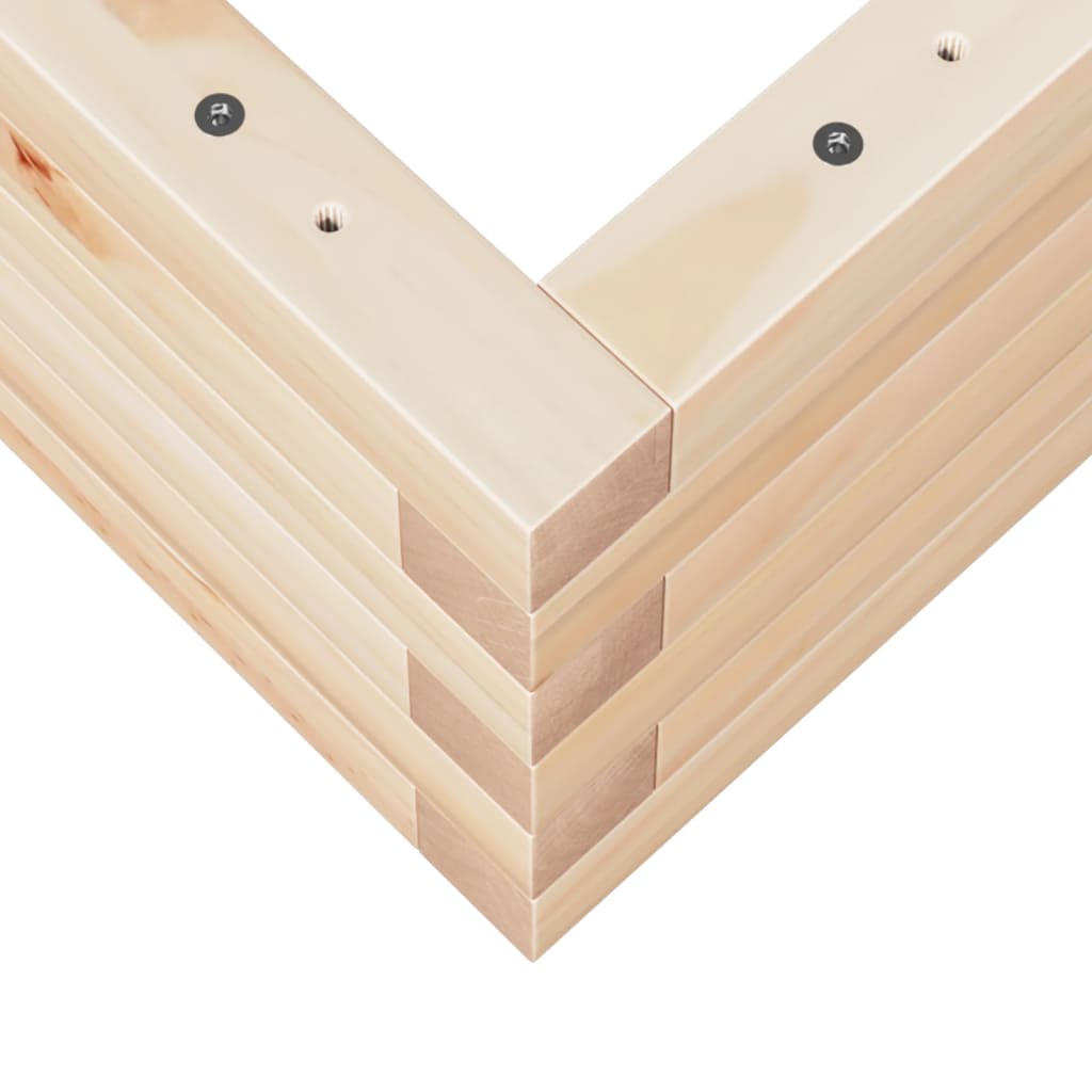 Fioriera da Giardino 110x60x23 cm in Legno Massello di Pino - homemem39