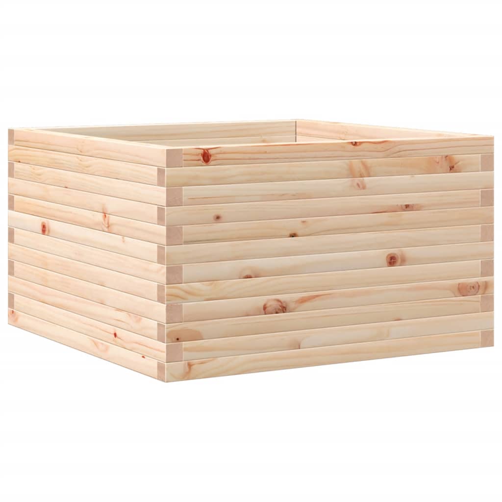 Fioriera da Giardino 80x80x45,5 cm in Legno Massello di Pino