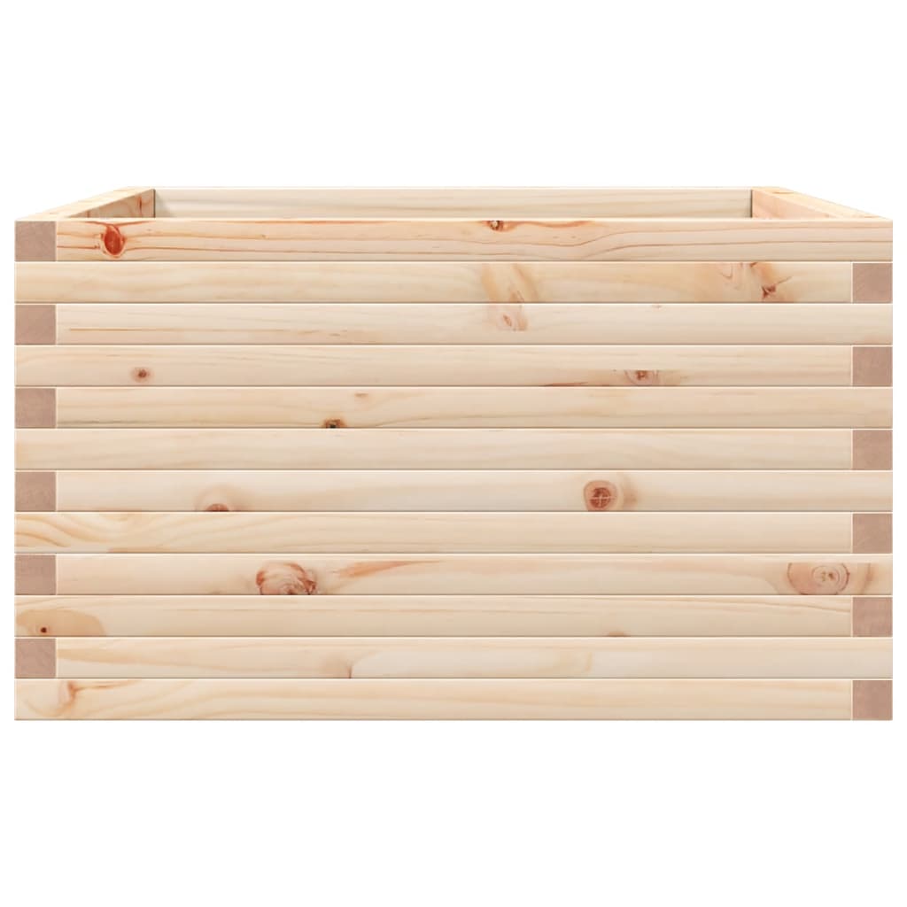 Fioriera da Giardino 80x80x45,5 cm in Legno Massello di Pino