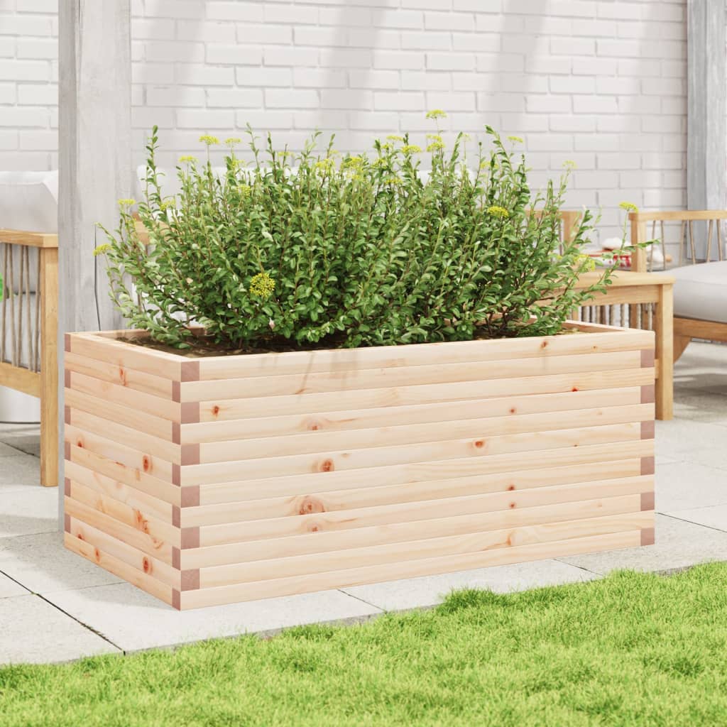 Fioriera da Giardino 110x60x45,5 cm in Legno Massello di Pino - homemem39