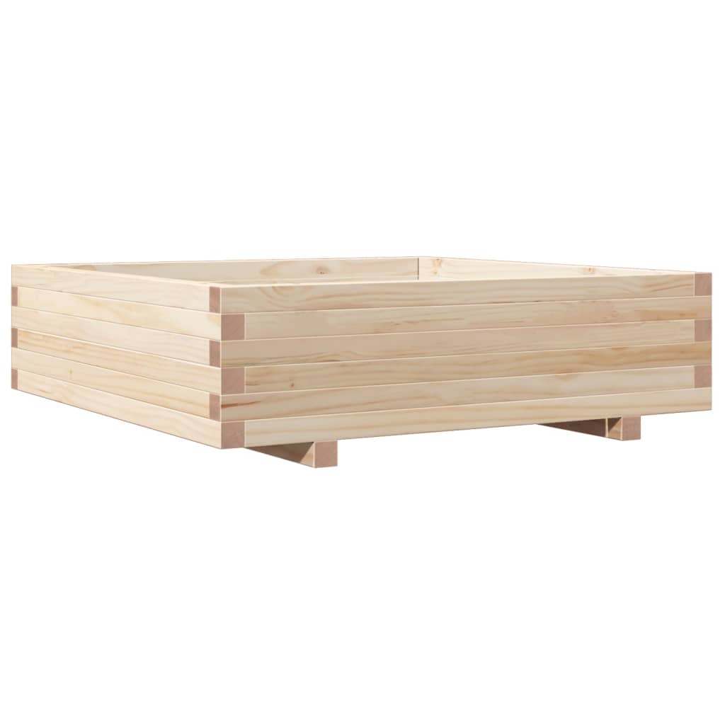Fioriera da Giardino 90x90x26,5 cm in Legno Massello di Pino - homemem39