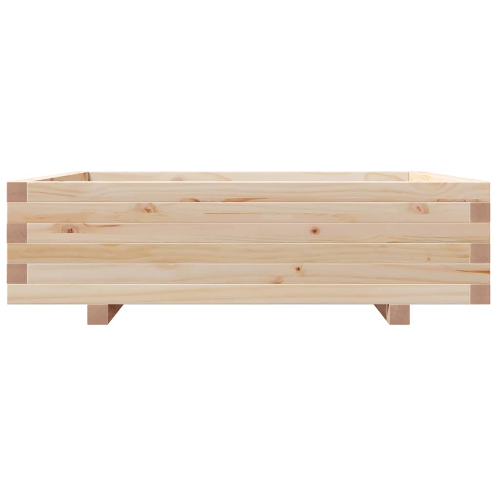 Fioriera da Giardino 90x90x26,5 cm in Legno Massello di Pino - homemem39