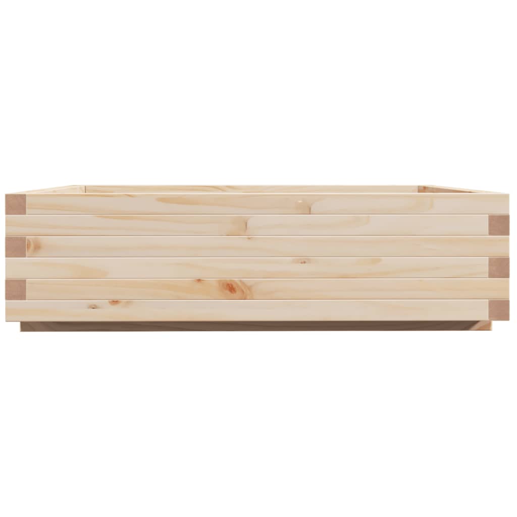 Fioriera da Giardino 90x90x26,5 cm in Legno Massello di Pino - homemem39