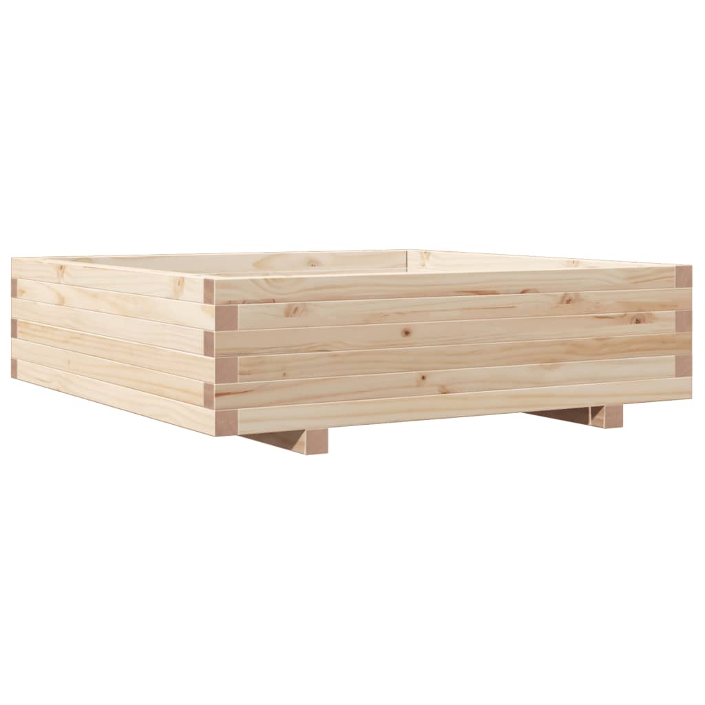 Fioriera da Giardino 90x90x26,5 cm in Legno Massello di Pino - homemem39
