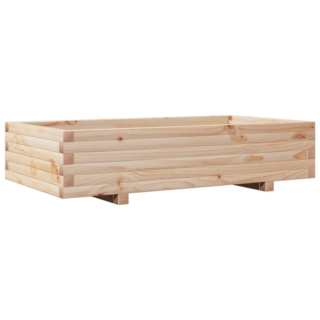 Fioriera da Giardino 110x60x26,5 cm in Legno Massello di Pino - homemem39