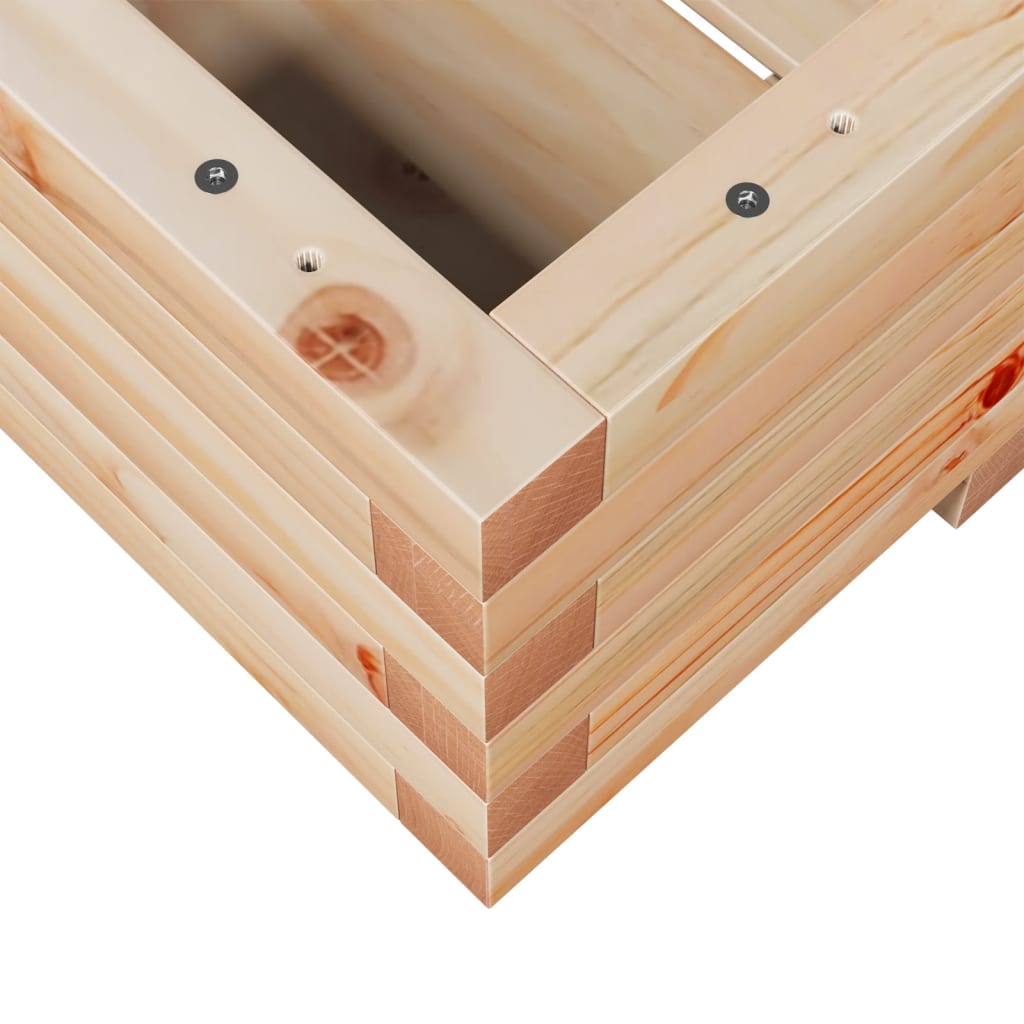 Fioriera da Giardino 110x60x26,5 cm in Legno Massello di Pino - homemem39