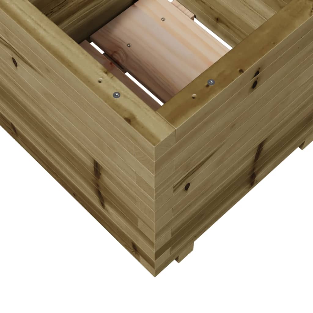 Fioriera da Giardino 50x50x49,5 cm in Legno di Pino Impregnato - homemem39