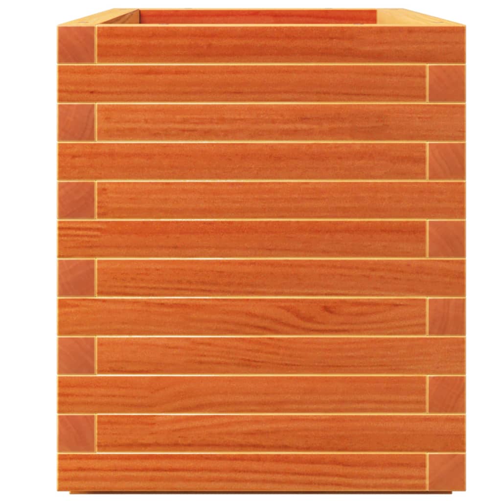 Fioriera Giardino Marrone Cera 90x40x49,5cm Legno Massello Pino - homemem39