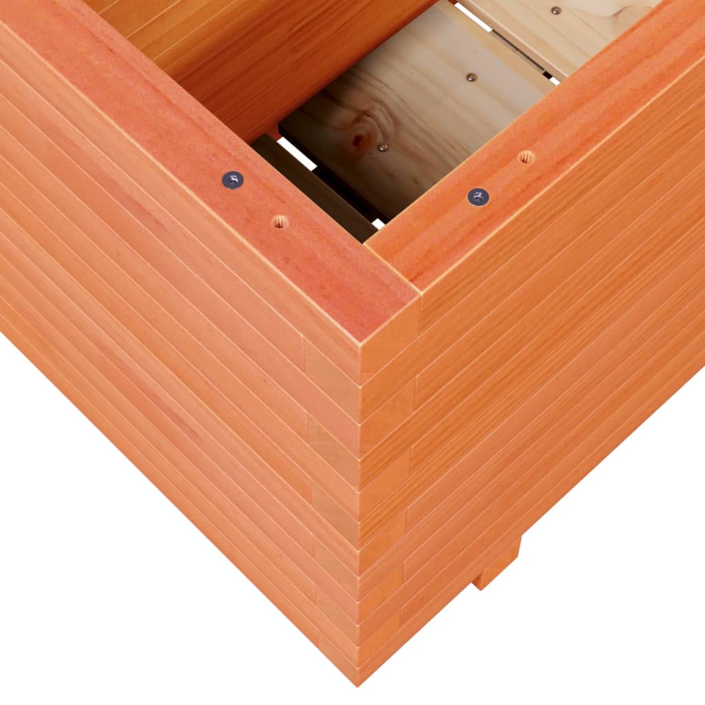 Fioriera Giardino Marrone Cera 90x40x49,5cm Legno Massello Pino - homemem39