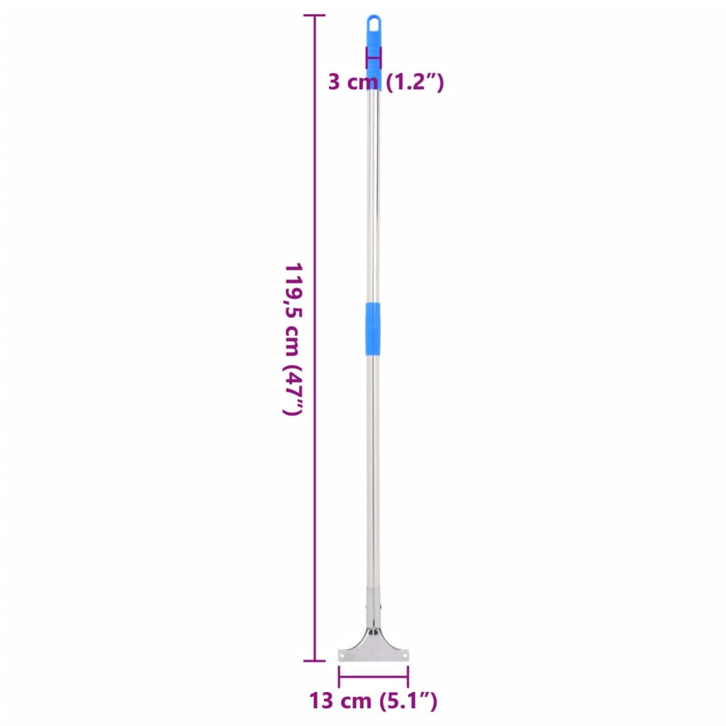 Manici per Tergipavimento 119,5cm in Acciaio e Plastica | homemem39