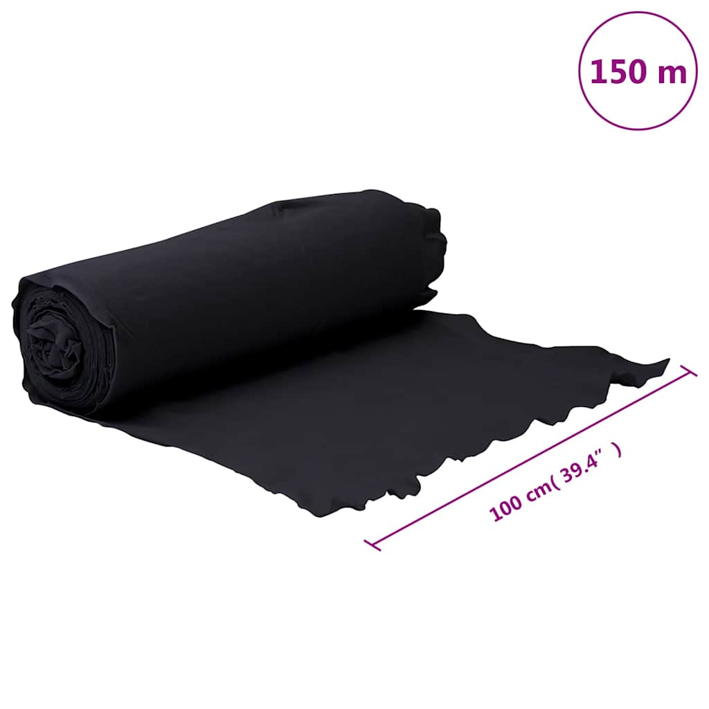 Membrana Geotessile Nera 1x150 m in Fibra di Poliestere | homemem39
