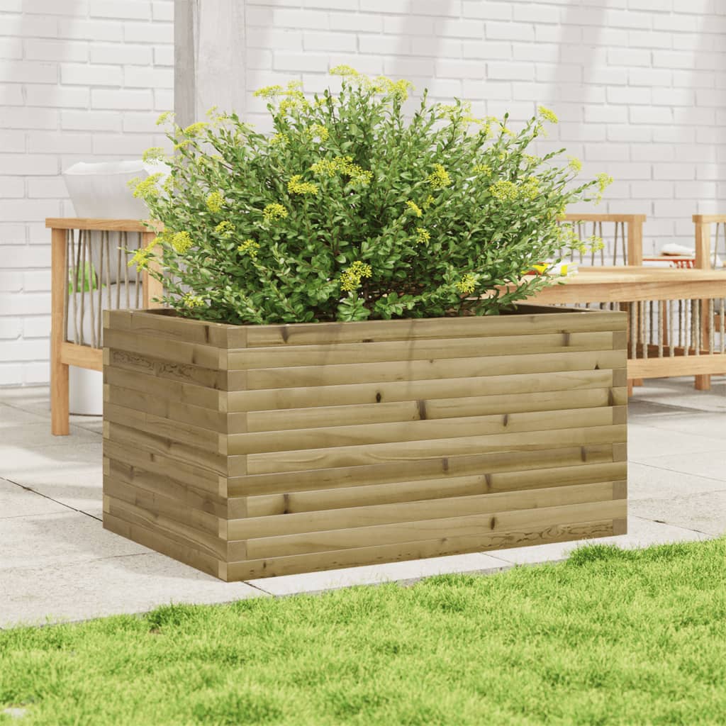 Fioriera da Giardino 90x60x46 cm in Legno di Pino Impregnato - homemem39