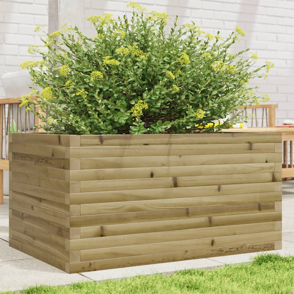Fioriera da Giardino 90x60x46 cm in Legno di Pino Impregnato - homemem39