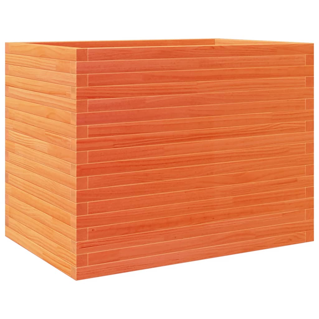 Fioriera Giardino Marrone Cera 90x60x68,5cm Legno Massello Pino - homemem39