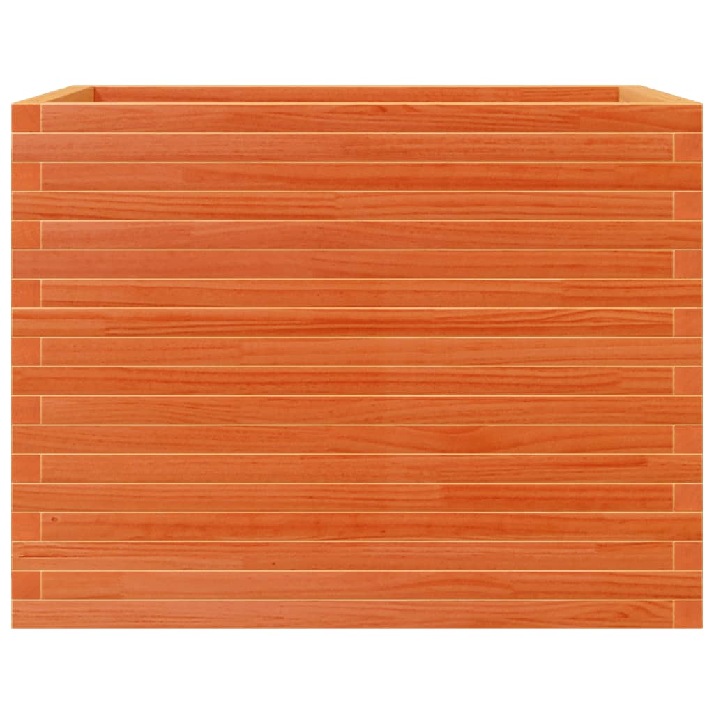 Fioriera Giardino Marrone Cera 90x60x68,5cm Legno Massello Pino - homemem39