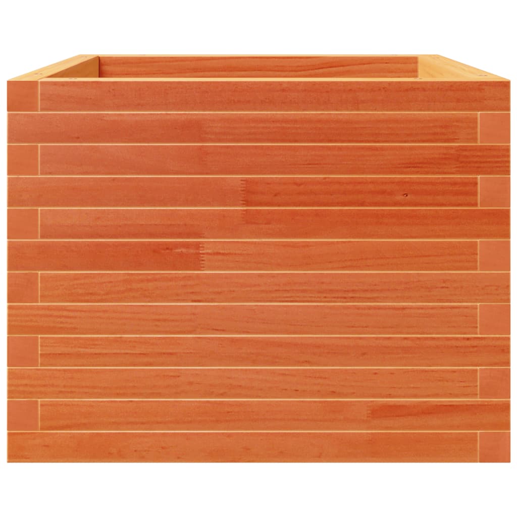 Fioriera Giardino Marrone Cera 60x60x49,5cm Legno Massello Pino - homemem39