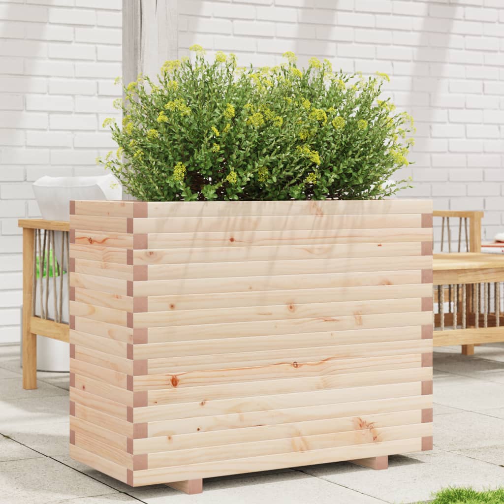 Fioriera da Giardino 90x40x72,5 cm in Legno Massello di Pino - homemem39