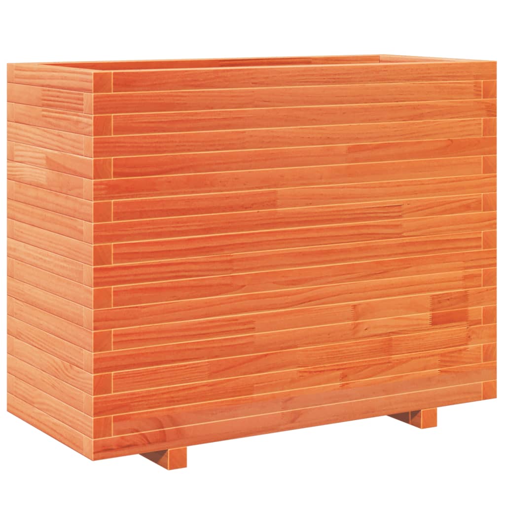 Fioriera Giardino Marrone Cera 90x40x72,5cm Legno Massello Pino - homemem39