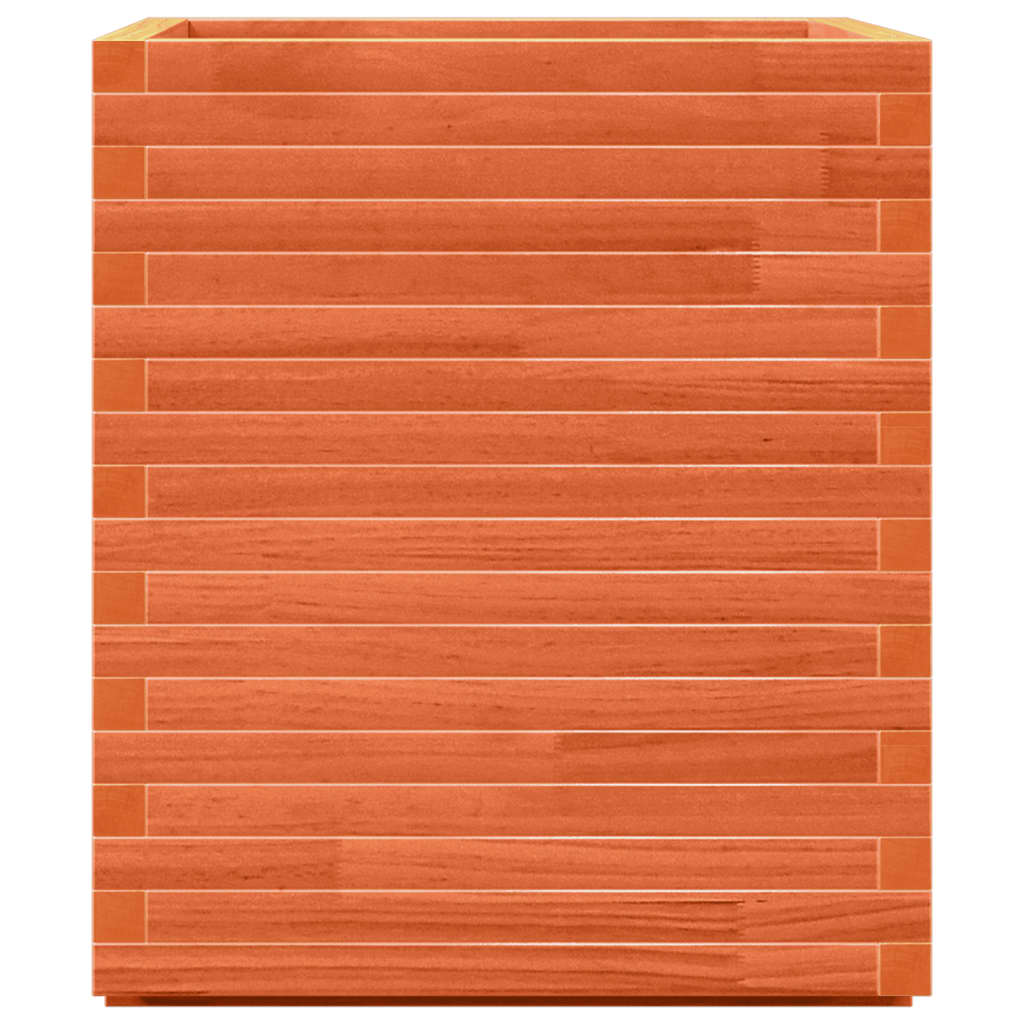 Fioriera Giardino Marrone Cera 60x60x72 cm Legno Massello Pino - homemem39