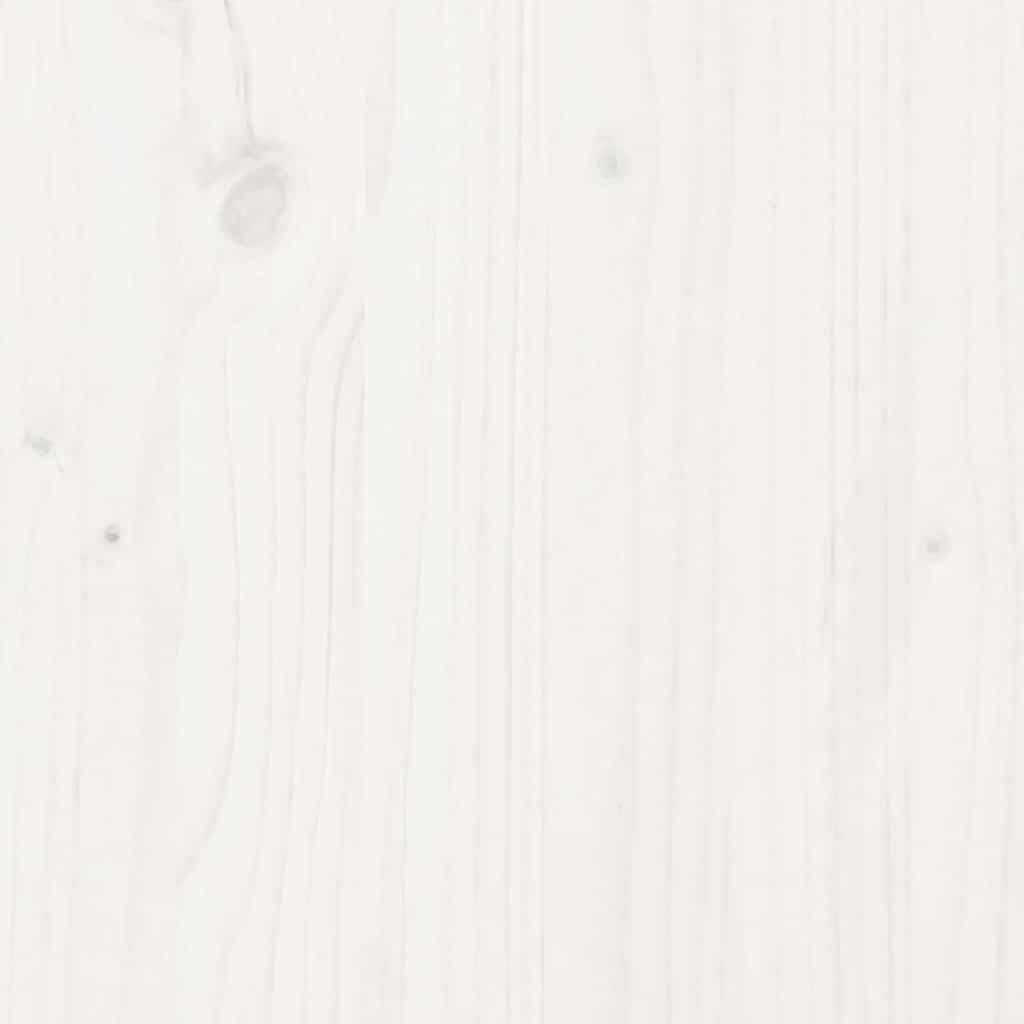 Dormeuse con Tetto 80x200 cm Bianco in Legno Massello di Pino | homemem39
