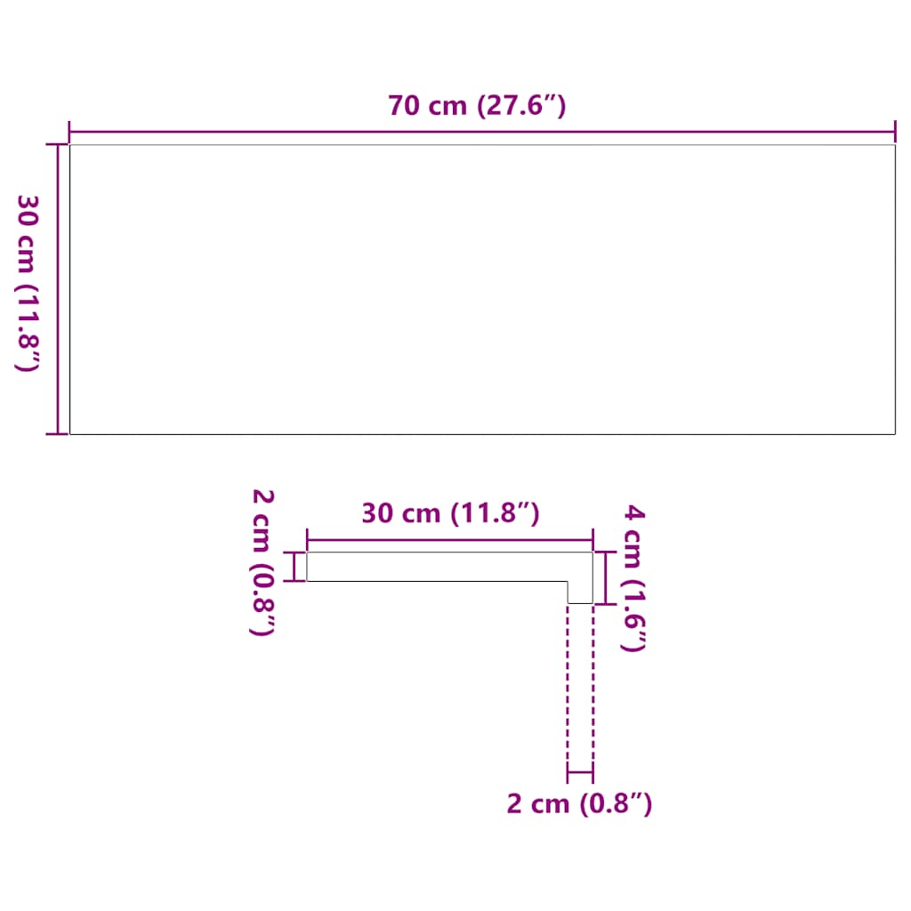 Gradini 16 pz Marrone Chiaro 70x30x2 cm Legno Massello Rovere - homemem39
