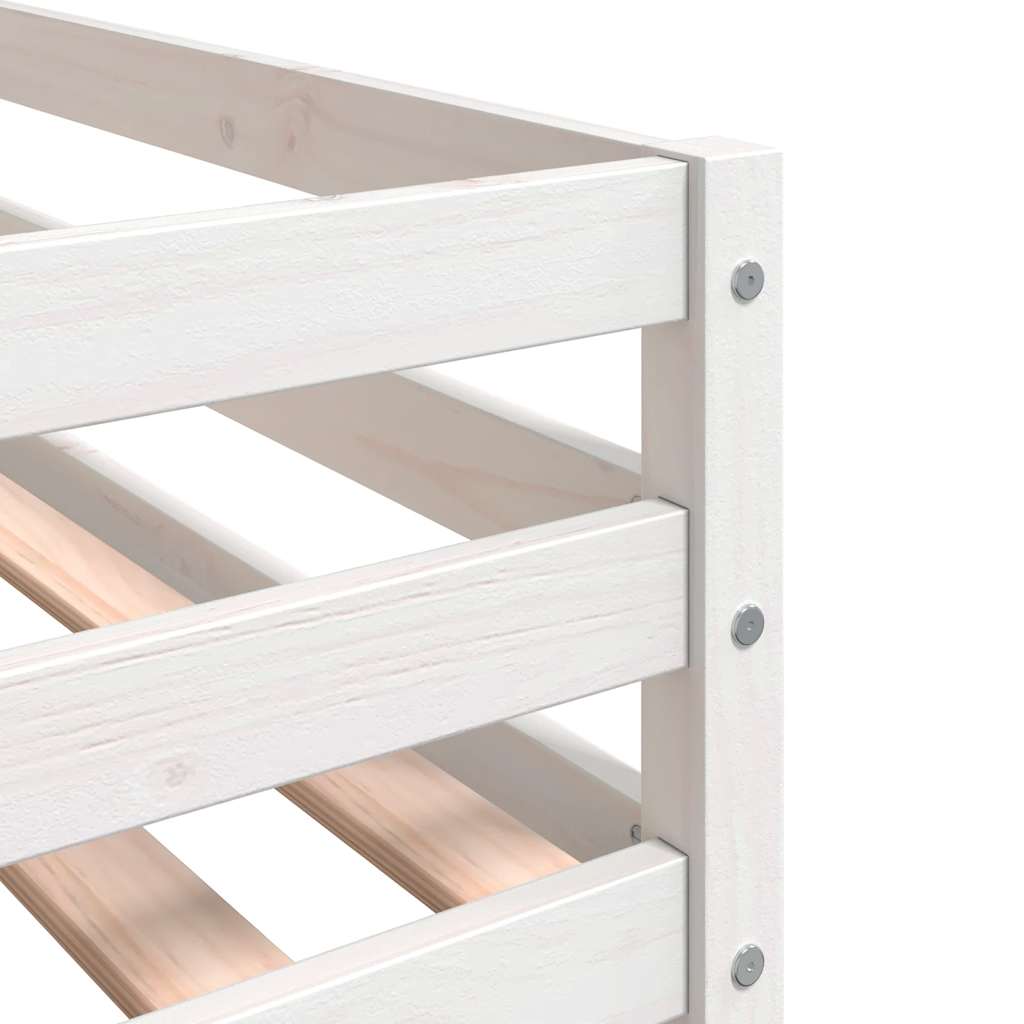 Letto a Castello senza Materasso Blu 80x200 cm Massello Pino | homemem39