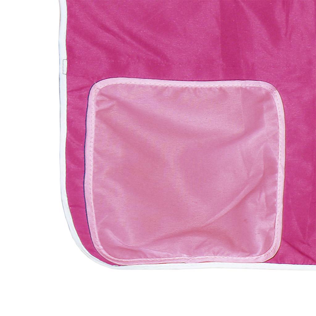 Letto a Castello senza Materasso Rosa 90x200 cm Legno di Pino | homemem39