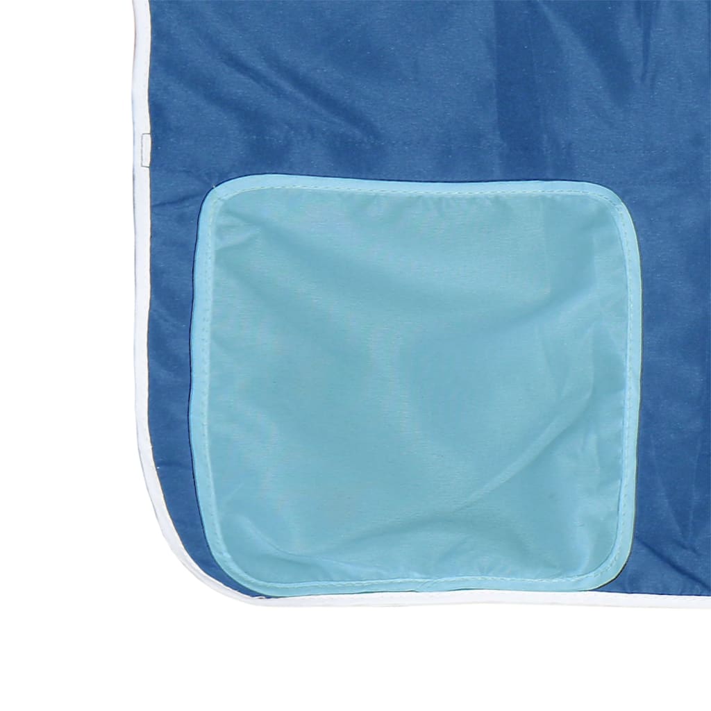 Letto a Castello senza Materasso Blu 90x190cm Massello Pino | homemem39