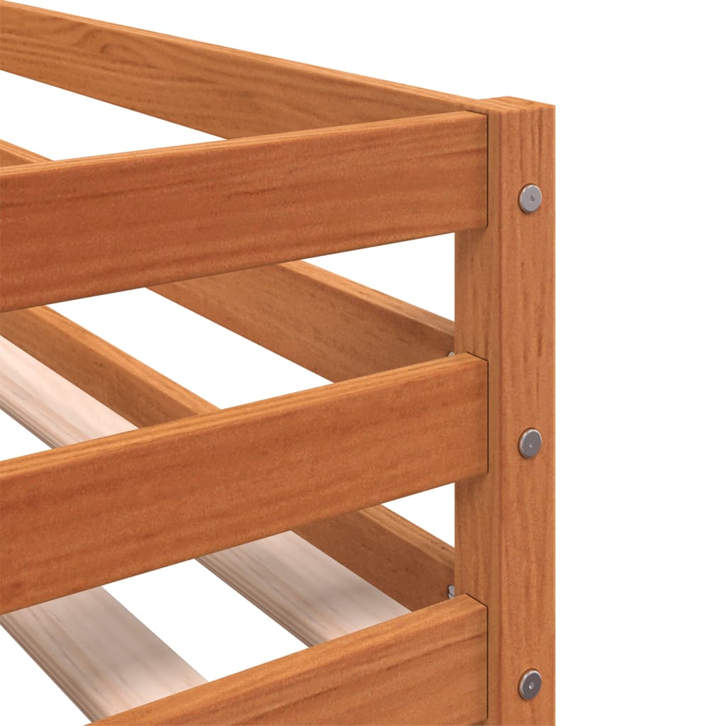 Letto a Castello senza Materasso Blu 90x190cm Massello Pino | homemem39