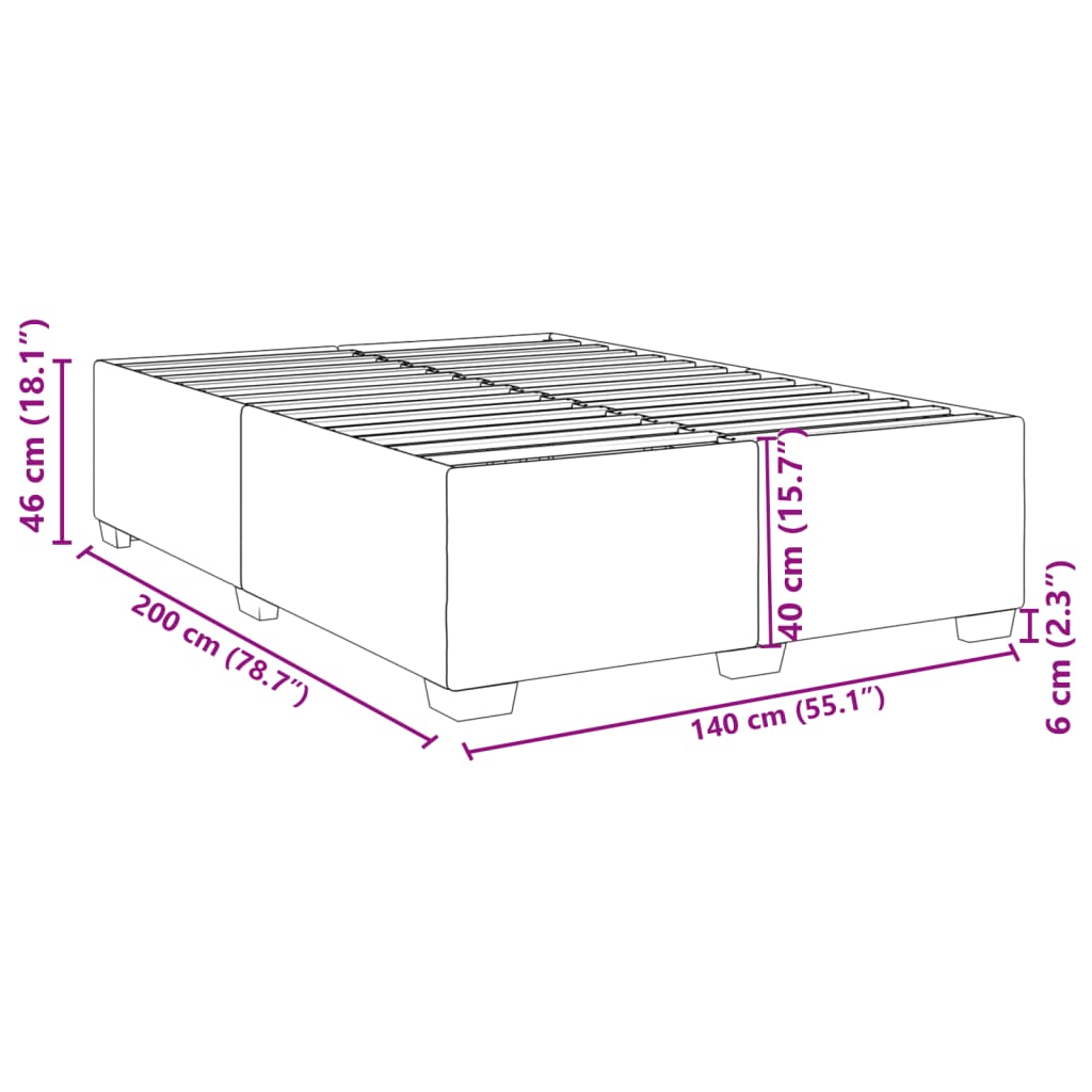 Giroletto Grigio 140x200 cm in Similpelle | homemem39