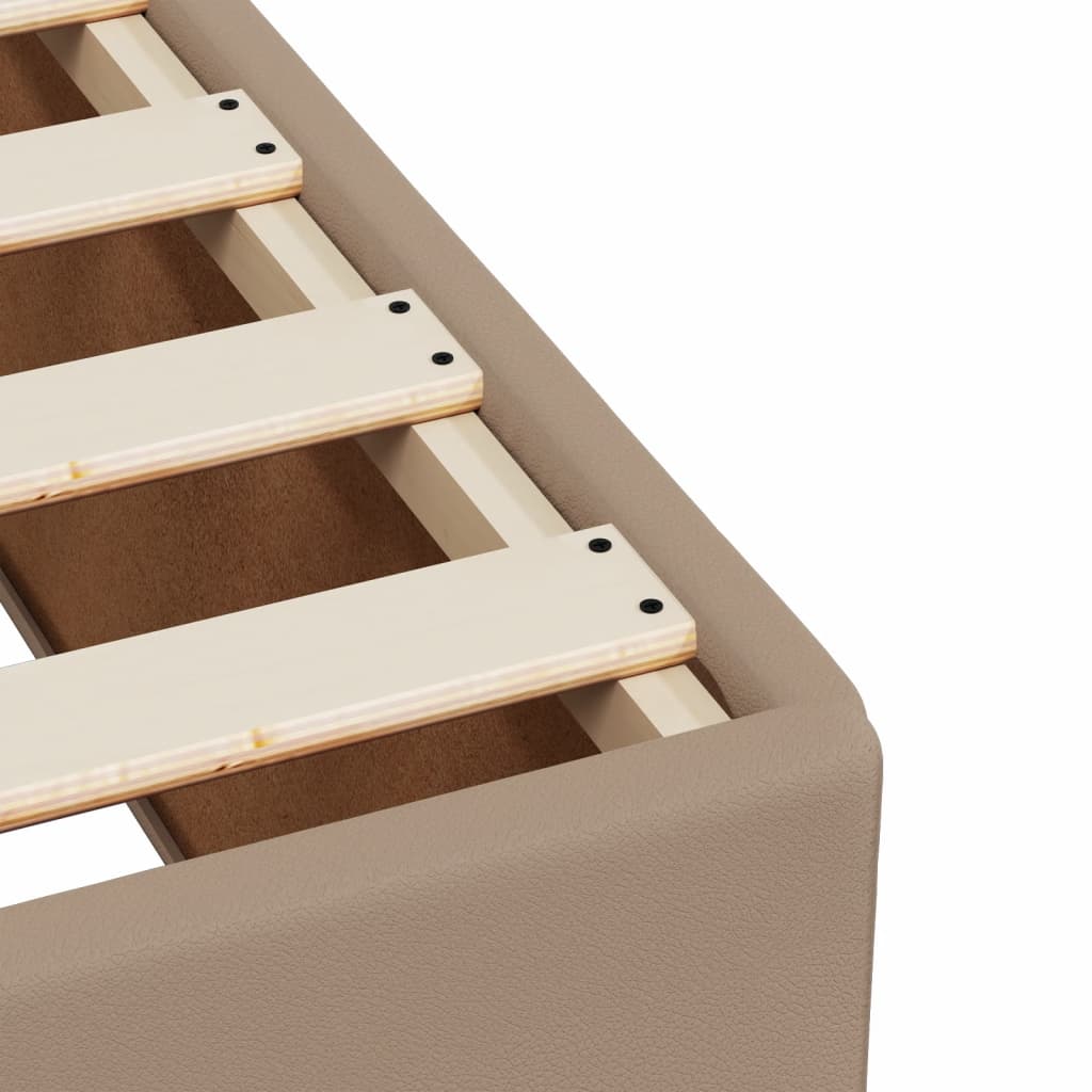 Giroletto a Molle con Materasso Cappuccino 180x200cm Similpelle