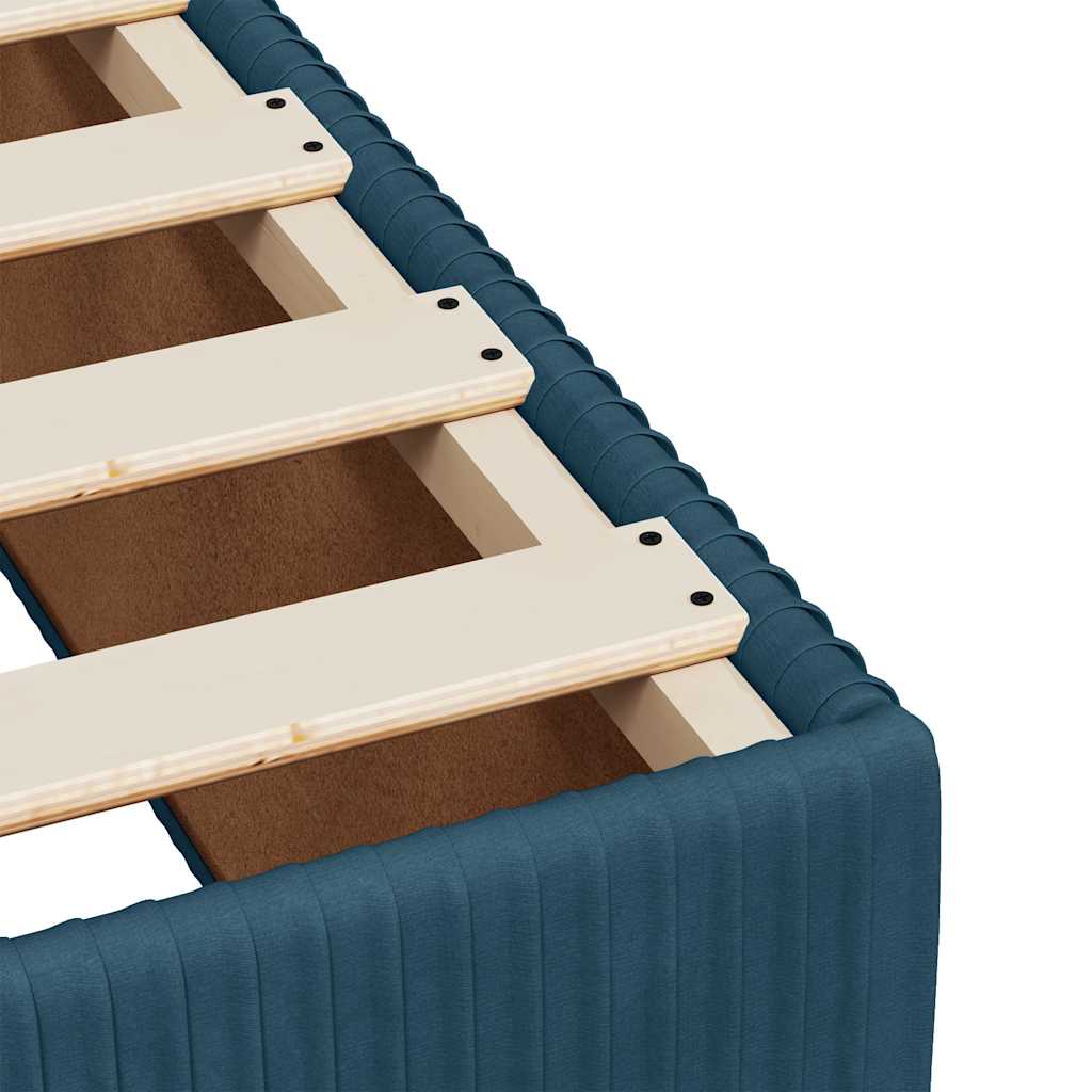 Giroletto a Molle con Materasso Blu 90x190 cm in Velluto | homemem39