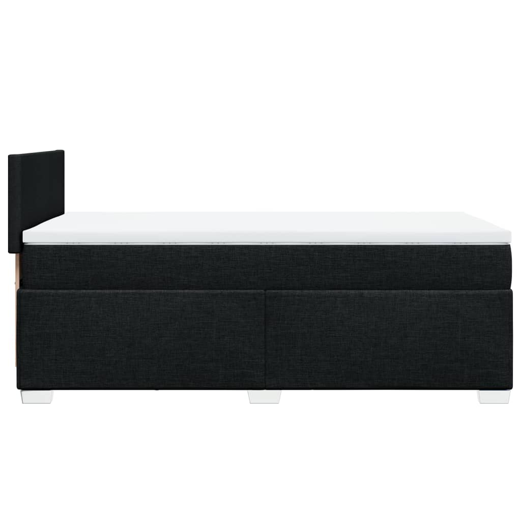 Giroletto a Molle con Materasso Nero 80x200 cm inTessuto | homemem39