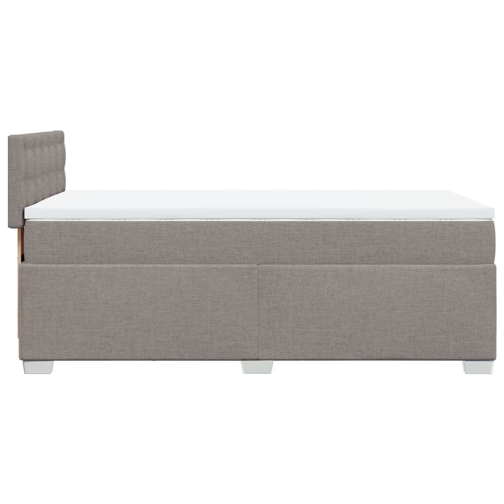 Giroletto a Molle con Materasso Tortora 80x200 cm inTessuto | homemem39