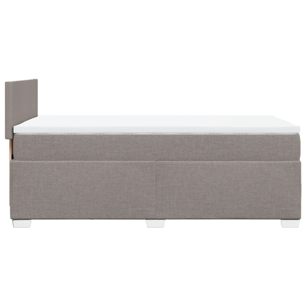 Giroletto a Molle con Materasso Tortora 90x200 cm inTessuto | homemem39