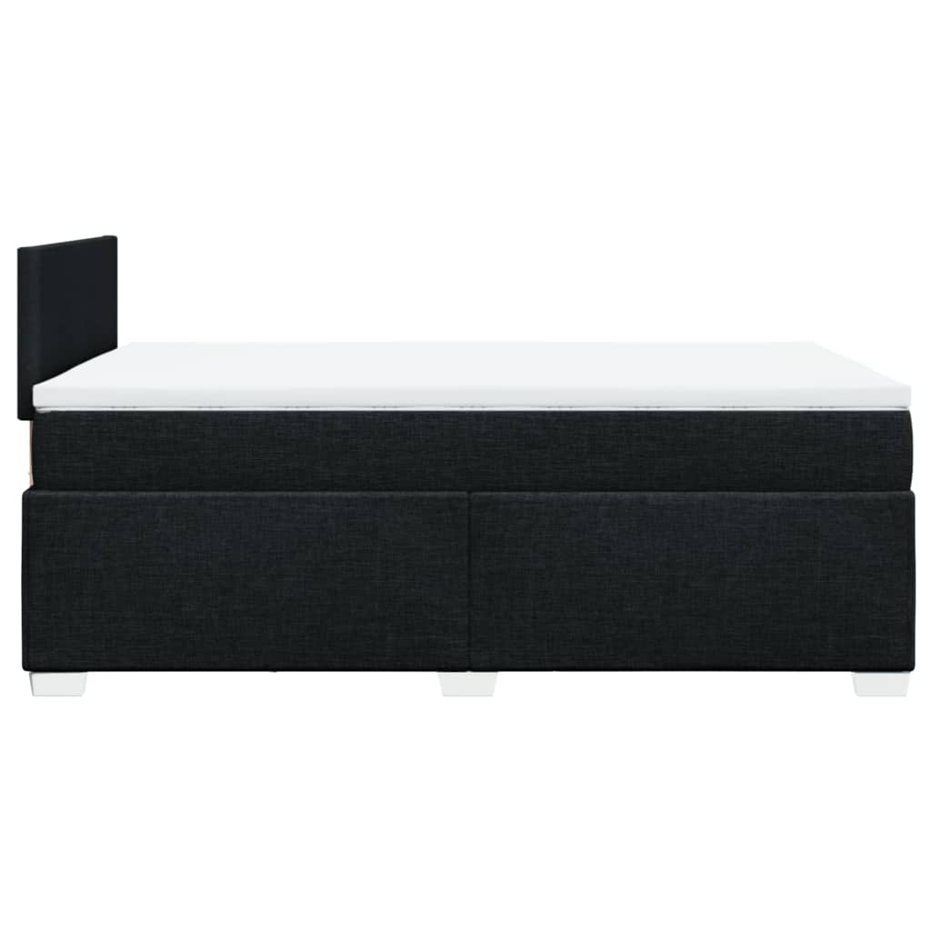 Giroletto a Molle con Materasso Nero 120x190 cm in Tessuto | homemem39