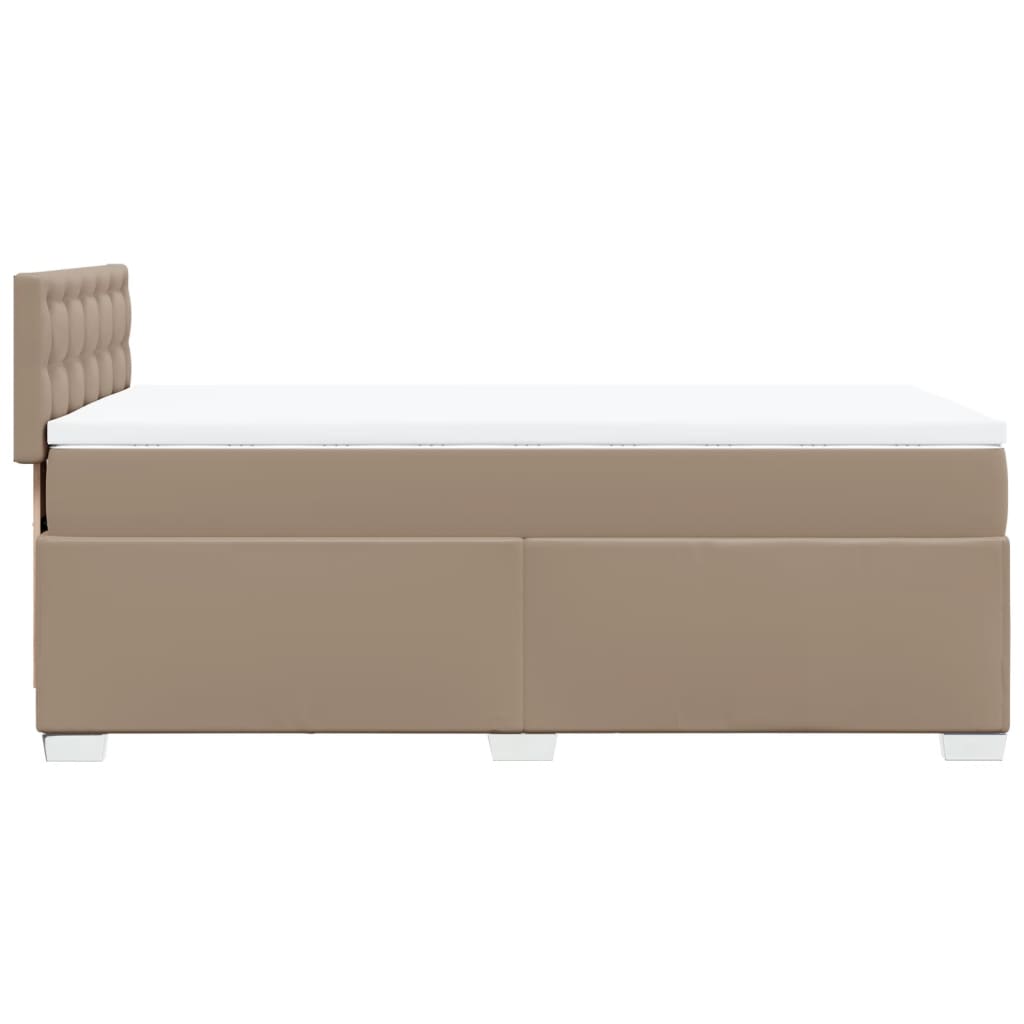 Giroletto a Molle con Materasso Cappuccino 90x190 cm Similpelle | homemem39