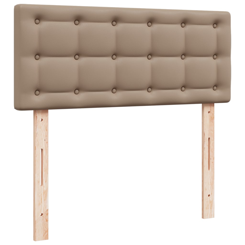 Giroletto a Molle con Materasso Cappuccino 100x200cm Similpelle